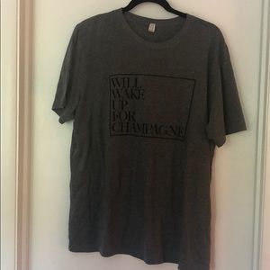 Will Wake For Champagne Unisex XL T-shirt